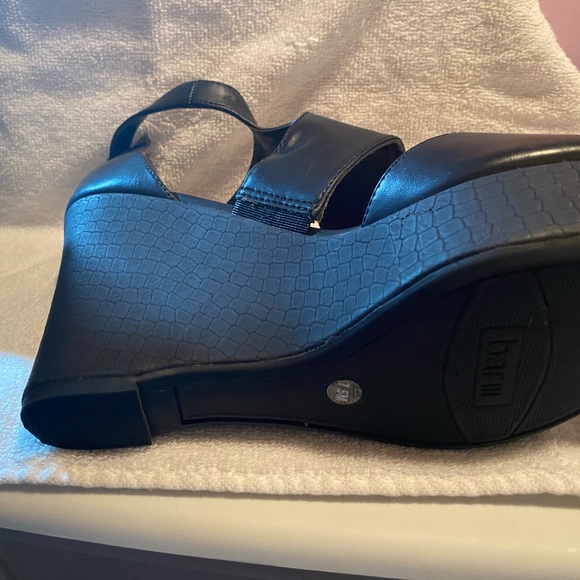 Black wedge sandal - Picture 6 of 7